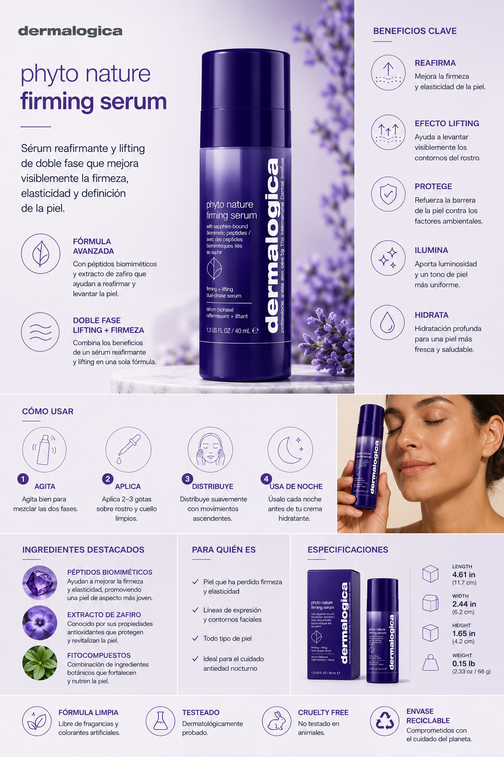 Dermalogica Phyto Nature Firming Serum 1.3 oz (40ml)
