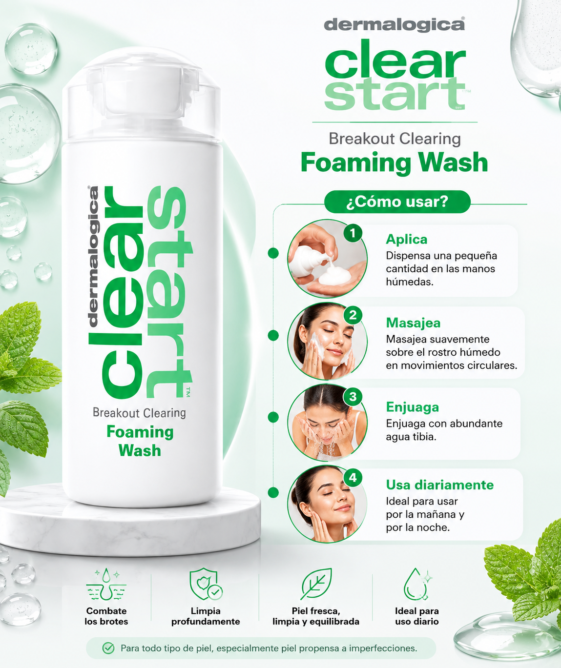 Dermalogica Breakout Clearing Foaming Wash 6 oz