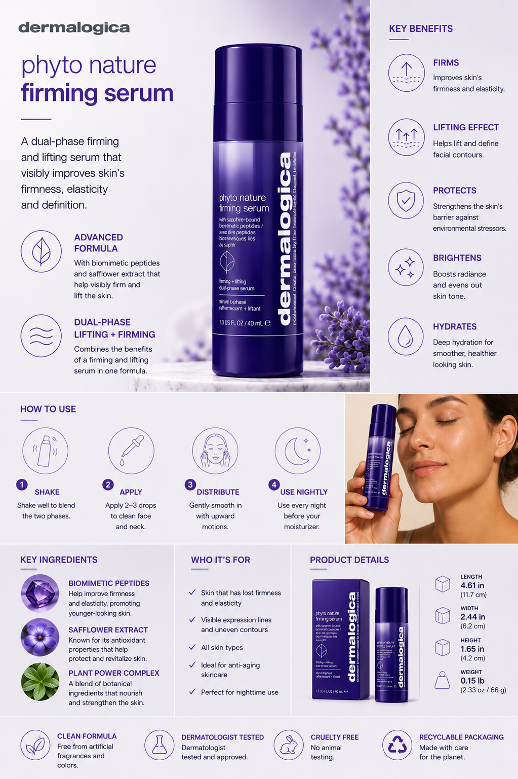 Dermalogica Phyto Nature Firming Serum 1.3 oz (40ml)